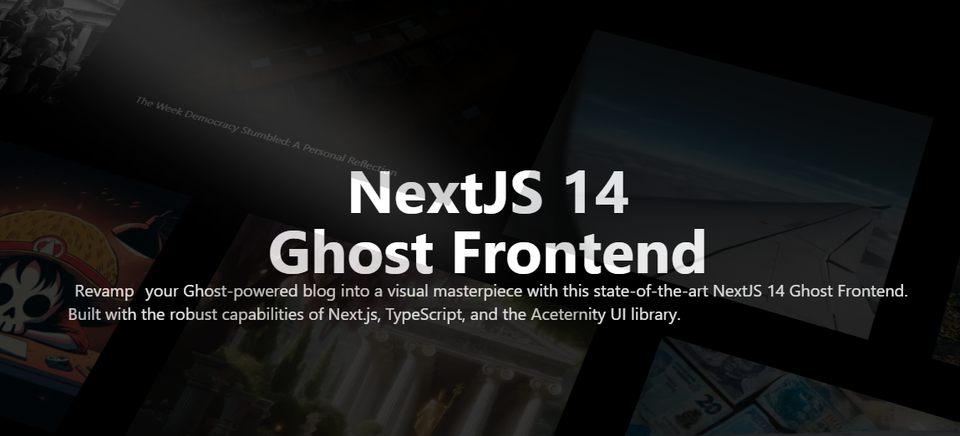 NextJS 14 Ghost Frontend